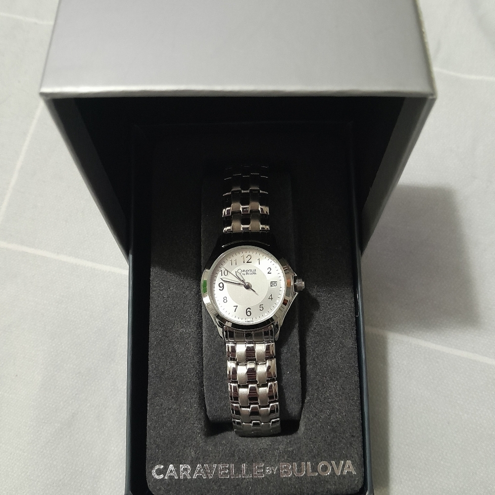 Caravelle by Bulova Silver Watch
